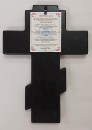 Greek wooden carved icon crucifix - 16 x 23 cm