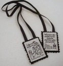 100% Brown Wool Scapular - Extra Long