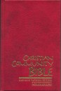 Christian Community Bible - Red - leatherette