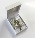 First Communion Rosary - Mother of Pearl/Silver