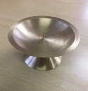 Brass spike pillar candle holder - 11 cm