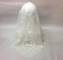 Spanish Floral Lace Mantilla - Ivory