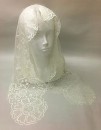 Spanish Floral Lace Mantilla - Ivory