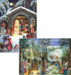 Advent Calendar x 2 - Come let us Adore Him/Stable of Bethlehem