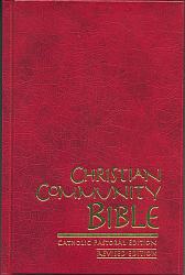 Christian Community Bible - Red - leatherette