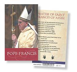 Pope Francis Prayer Card