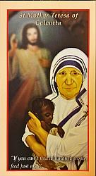 Prayer Card: St Mother Teresa of Calcutta x 10