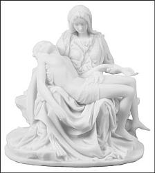 Pieta - resin, 6.25 inches