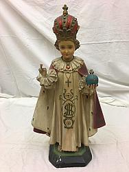 Vintage Infant of Prague Statue - 25 inches