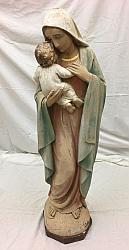 Vintage Our Lady and Child Statue - 36 inches