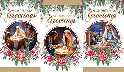 Christmas Card Pack - Greetings (pack of 10)