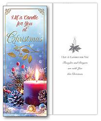 Christmas Card - I lit a Candle for You at Christmas