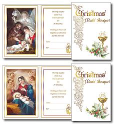 Christmas Card Pack - Deluxe Mass Bouquet - Nativity (6 cards)