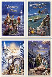 Deluxe Christmas Card Pack - Silent Night (pack of 12)