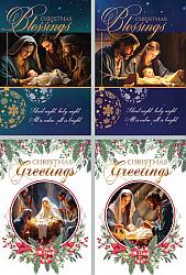 Deluxe Christmas Card Pack - Christmas Blessings (pack of 12)